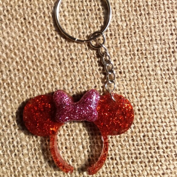Minnie mouse ears Keychain - Picture 1 of 3